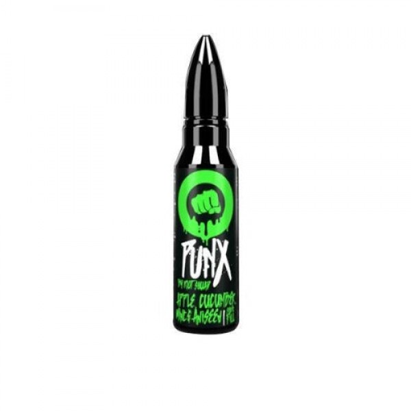 Apple, Cucumber, Mint & Aniseed Punx by Riot Squad 50ml Shortfills