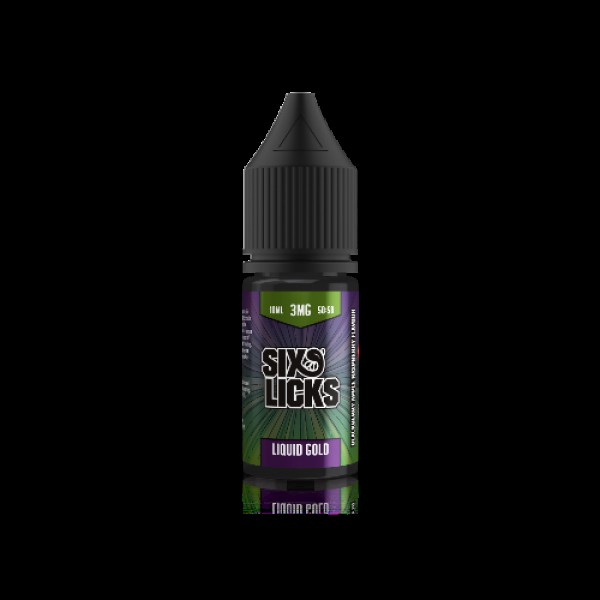 Liquid Gold By Six Licks 50/50 E-Liquids